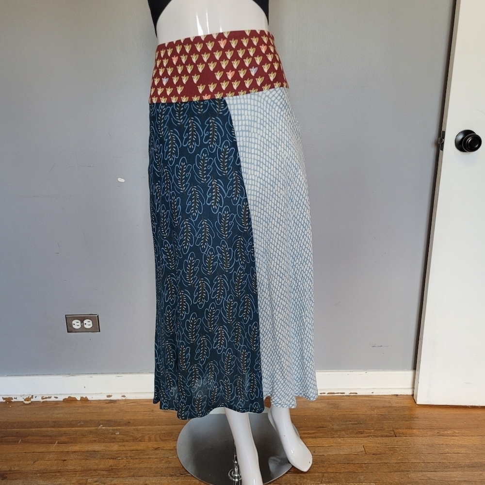 White Stuff Split Print Skirt, VGUC, Size 8 - Picture 2 of 9